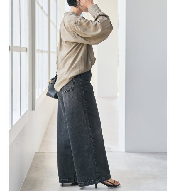 Spick and Span「《一部店舗+WEB限定》袖ボリュームスキッパーブラウス」|シャツ・ブラウス|