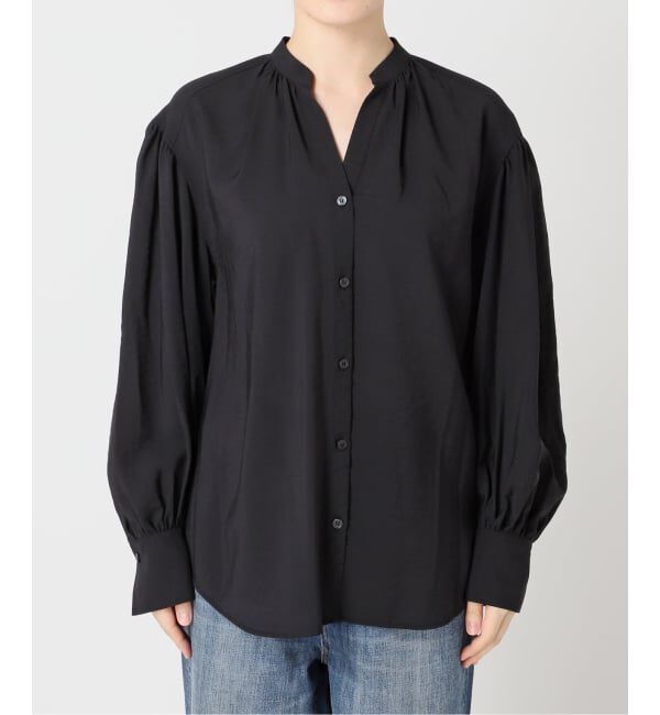 Spick and Span「《一部店舗+WEB限定》袖ボリュームスキッパーブラウス」|シャツ・ブラウス|