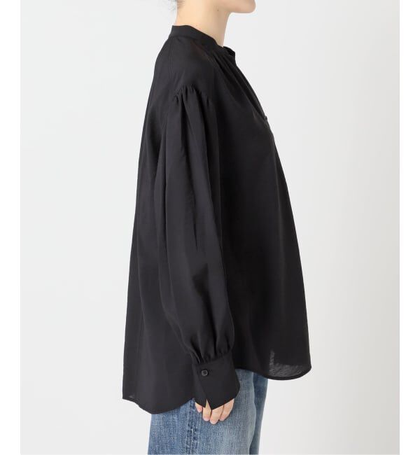 Spick and Span「《一部店舗+WEB限定》袖ボリュームスキッパーブラウス」|シャツ・ブラウス|