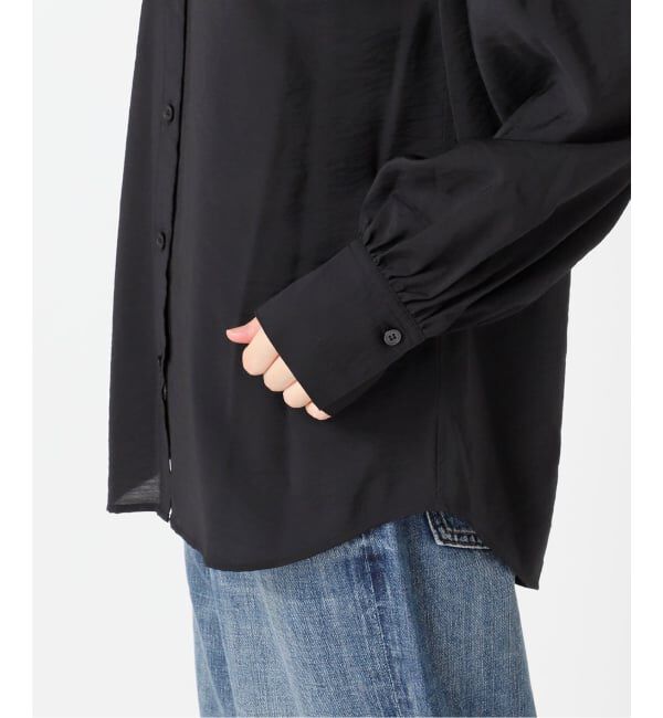 Spick and Span「《一部店舗+WEB限定》袖ボリュームスキッパーブラウス」|シャツ・ブラウス|