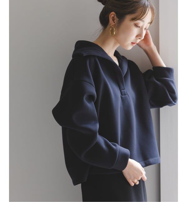 NOBLE「ハイネックダンボールプルオーバー」|Tシャツ・カットソー|ネイビー