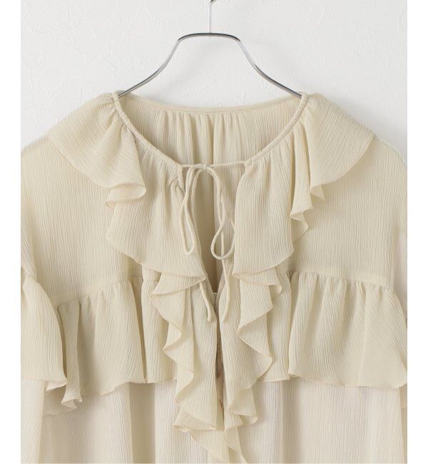 Spick and Span「フリル楊柳ブラウス」|シャツ・ブラウス|