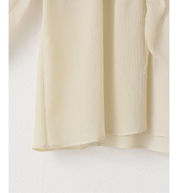 Spick and Span「フリル楊柳ブラウス」|シャツ・ブラウス|