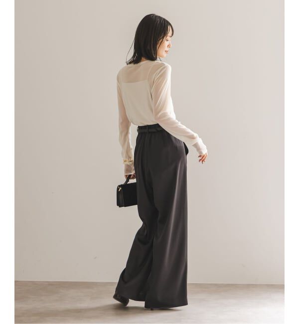 NOBLE「《追加予約》スキンチュールロングTシャツ」|Tシャツ・カットソー|