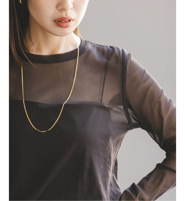 NOBLE「《追加予約》スキンチュールロングTシャツ」|Tシャツ・カットソー|