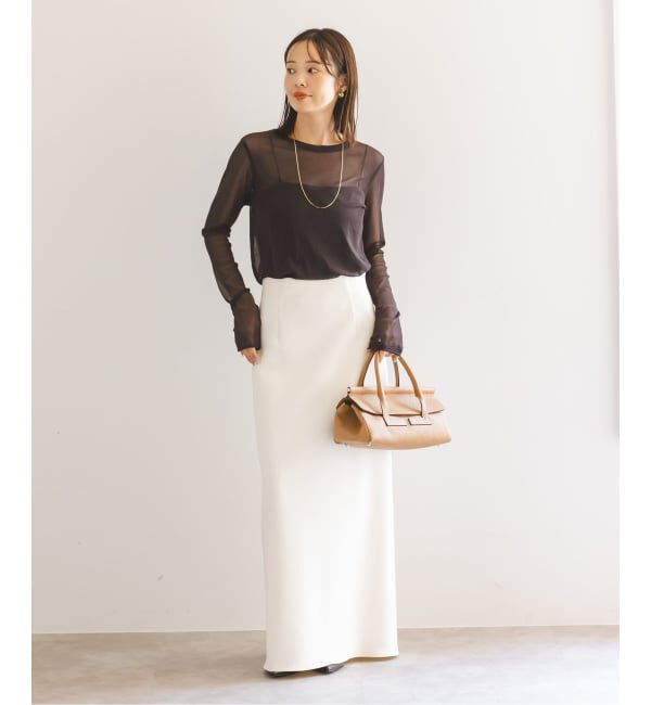 NOBLE「《追加予約》スキンチュールロングTシャツ」|Tシャツ・カットソー|