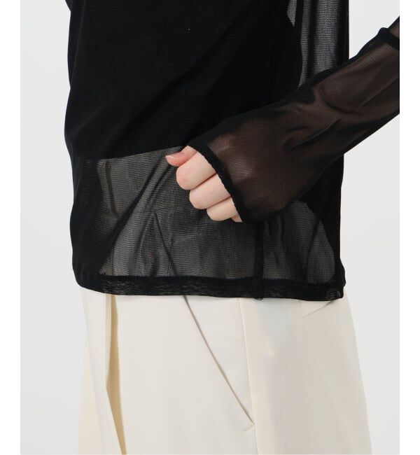 NOBLE「《追加予約》スキンチュールロングTシャツ」|Tシャツ・カットソー|