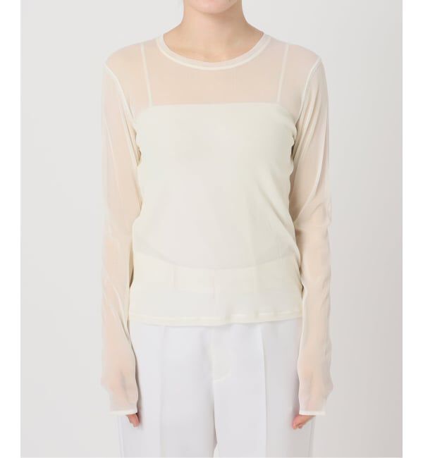 NOBLE「《追加予約》スキンチュールロングTシャツ」|Tシャツ・カットソー|