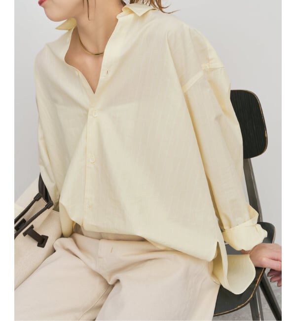 Spick and Span「《予約》ソフトタイプライターシャツ」|シャツ・ブラウス|イエローベース