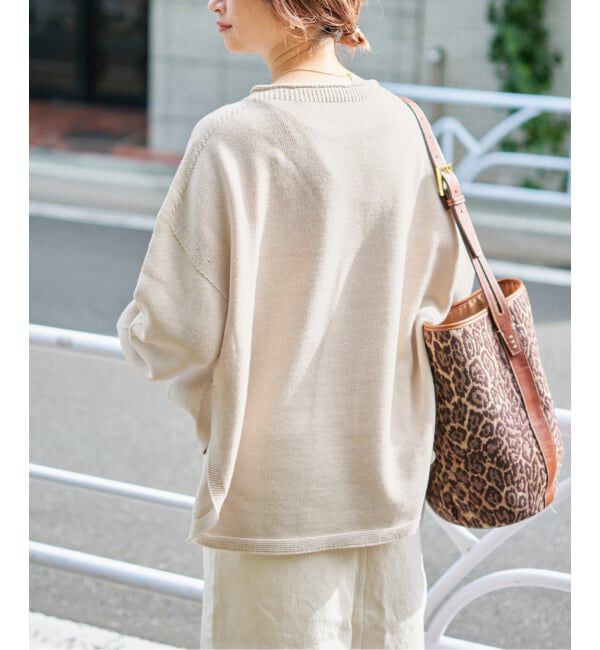 Spick and Span「《予約》バルキーヤーンルーズボートネックニット」|ニット・セーター|