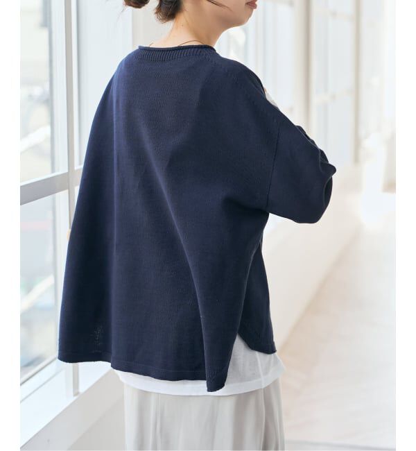 Spick and Span「《予約》バルキーヤーンルーズボートネックニット」|ニット・セーター|