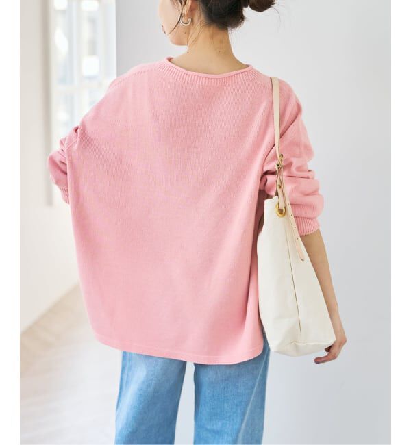 Spick and Span「《予約》バルキーヤーンルーズボートネックニット」|ニット・セーター|