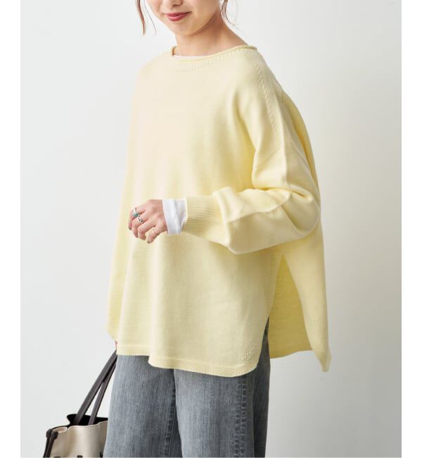 Spick and Span「《予約》バルキーヤーンルーズボートネックニット」|ニット・セーター|