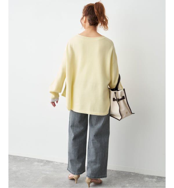 Spick and Span「《予約》バルキーヤーンルーズボートネックニット」|ニット・セーター|