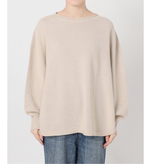 Spick and Span「《予約》バルキーヤーンルーズボートネックニット」|ニット・セーター|
