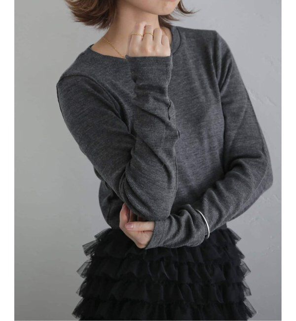  「ウールテレコクルーネックカットソー」|Tシャツ・カットソー|