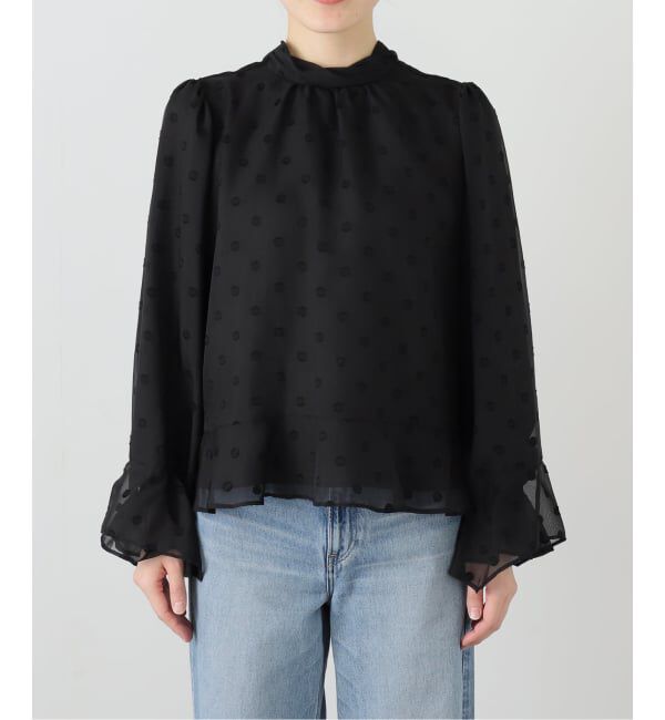  「【洗える】2WAYフリルスリーブブラウス」|シャツ・ブラウス|