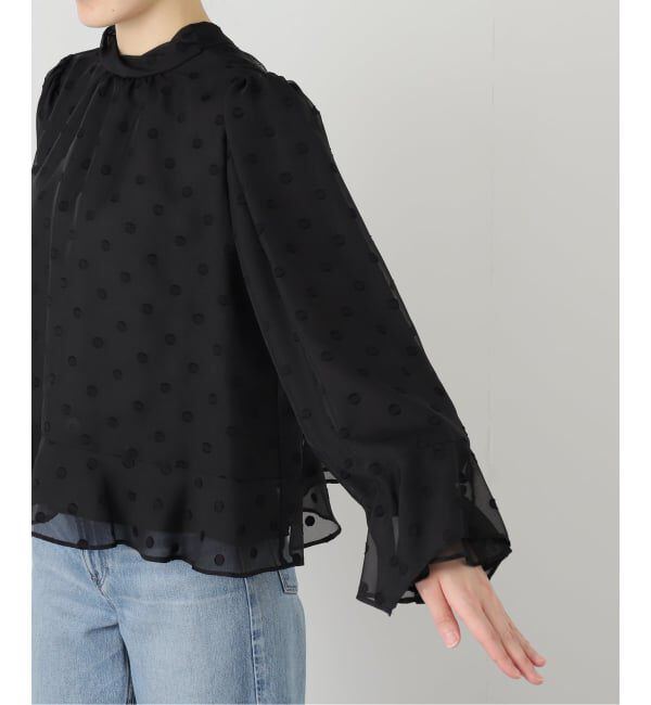  「【洗える】2WAYフリルスリーブブラウス」|シャツ・ブラウス|