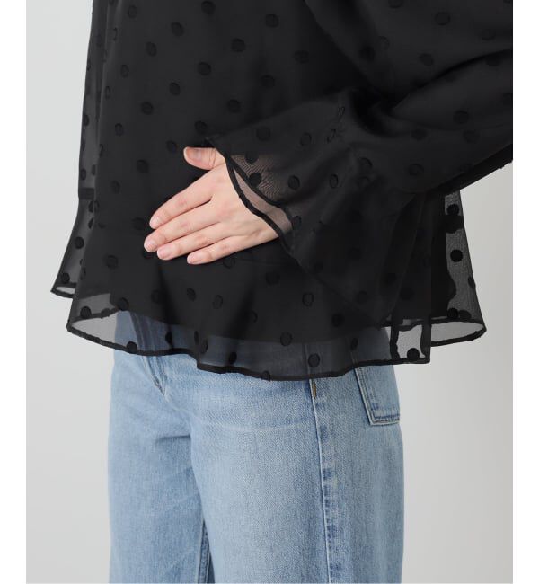  「【洗える】2WAYフリルスリーブブラウス」|シャツ・ブラウス|