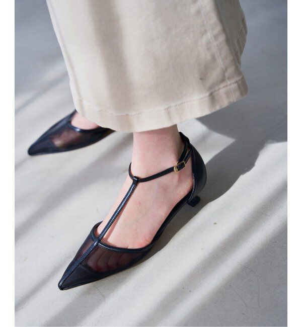  「《追加》3.5cmTストラップシアーパンプス」|パンプス|