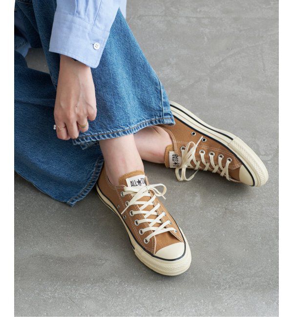  「CONVERSE/コンバース オールスター エイジド AC OX」|スニーカー|キャメル