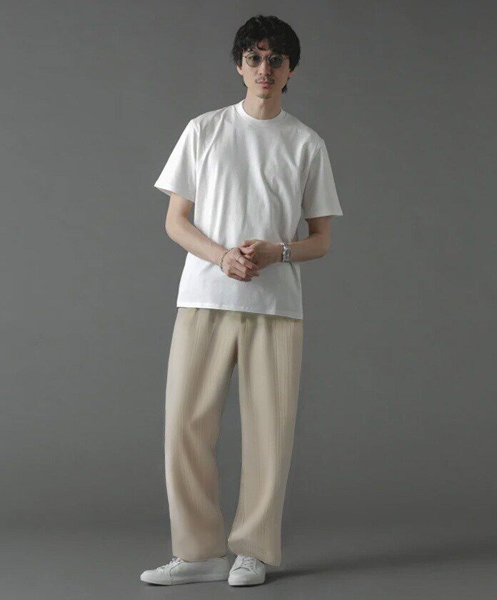 nano･universe「ジャケT(R) クルーネック 半袖」|Tシャツ・カットソー|