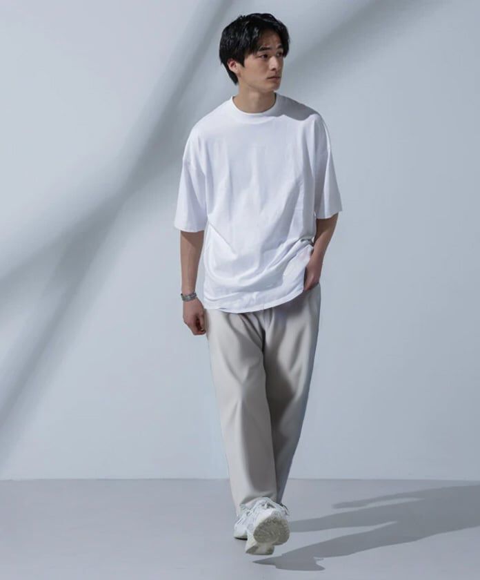 nano･universe「Anti Soaked(R)汗染み防止 クルーネックビッグT」|Tシャツ・カットソー|