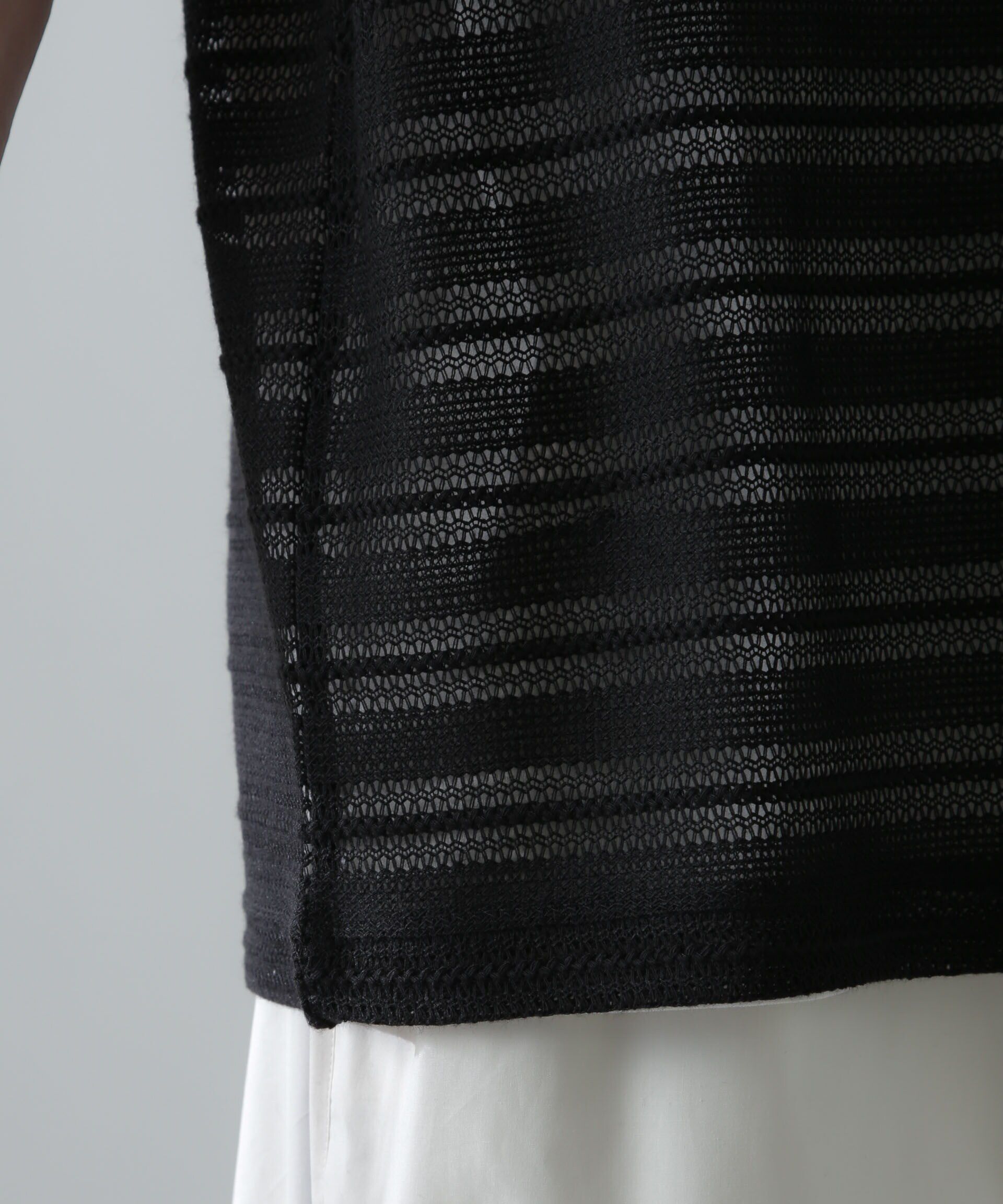 nano･universe「かぎ針アンサンブルTシャツ」|Tシャツ・カットソー|