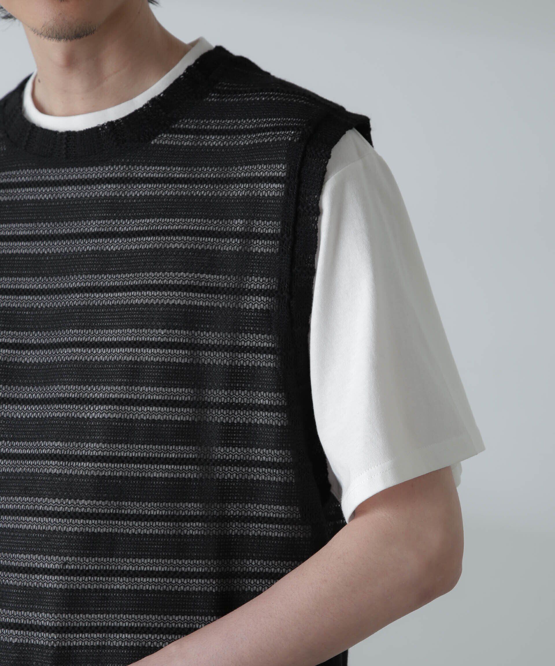 nano･universe「かぎ針アンサンブルTシャツ」|Tシャツ・カットソー|