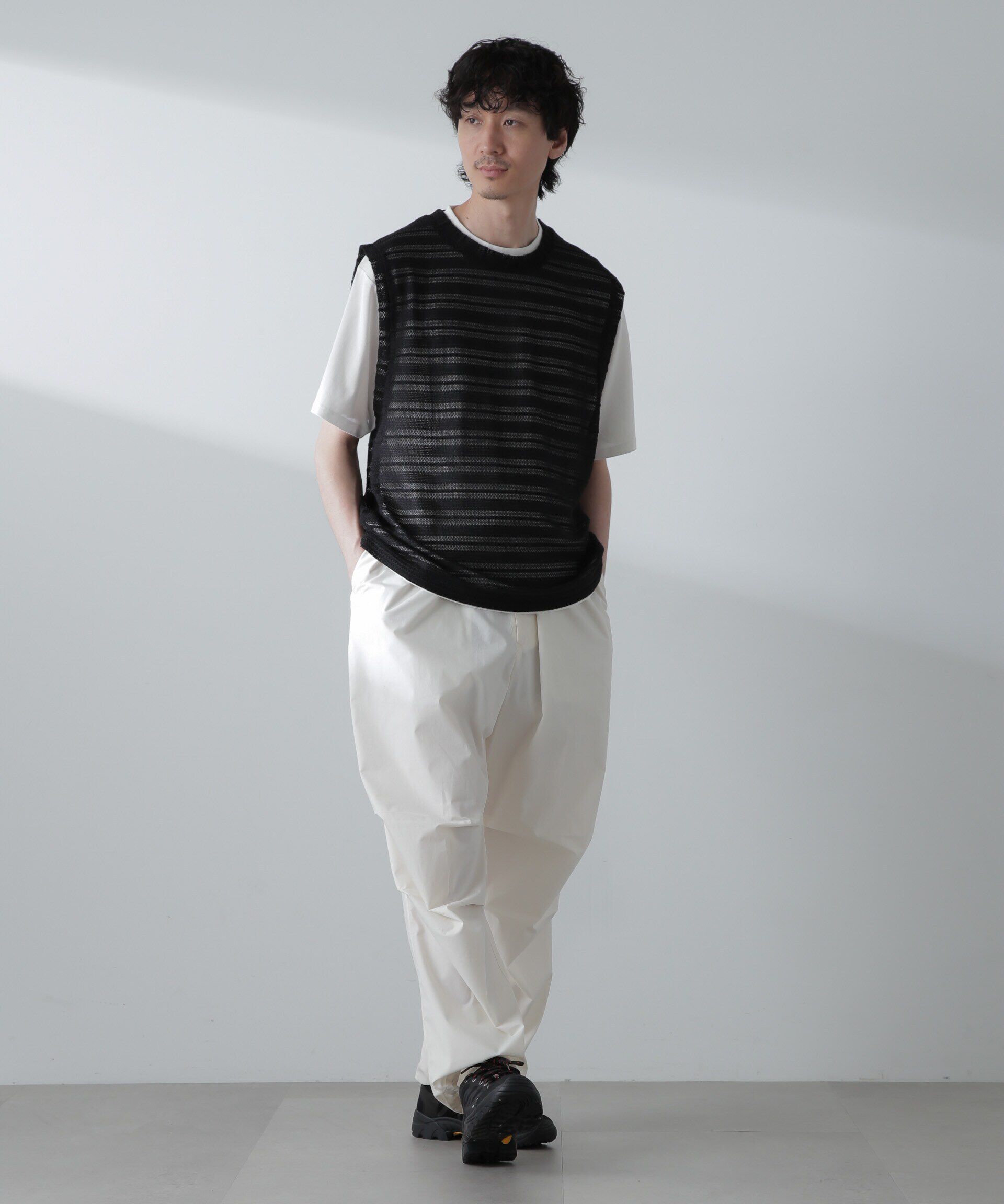 nano･universe「かぎ針アンサンブルTシャツ」|Tシャツ・カットソー|