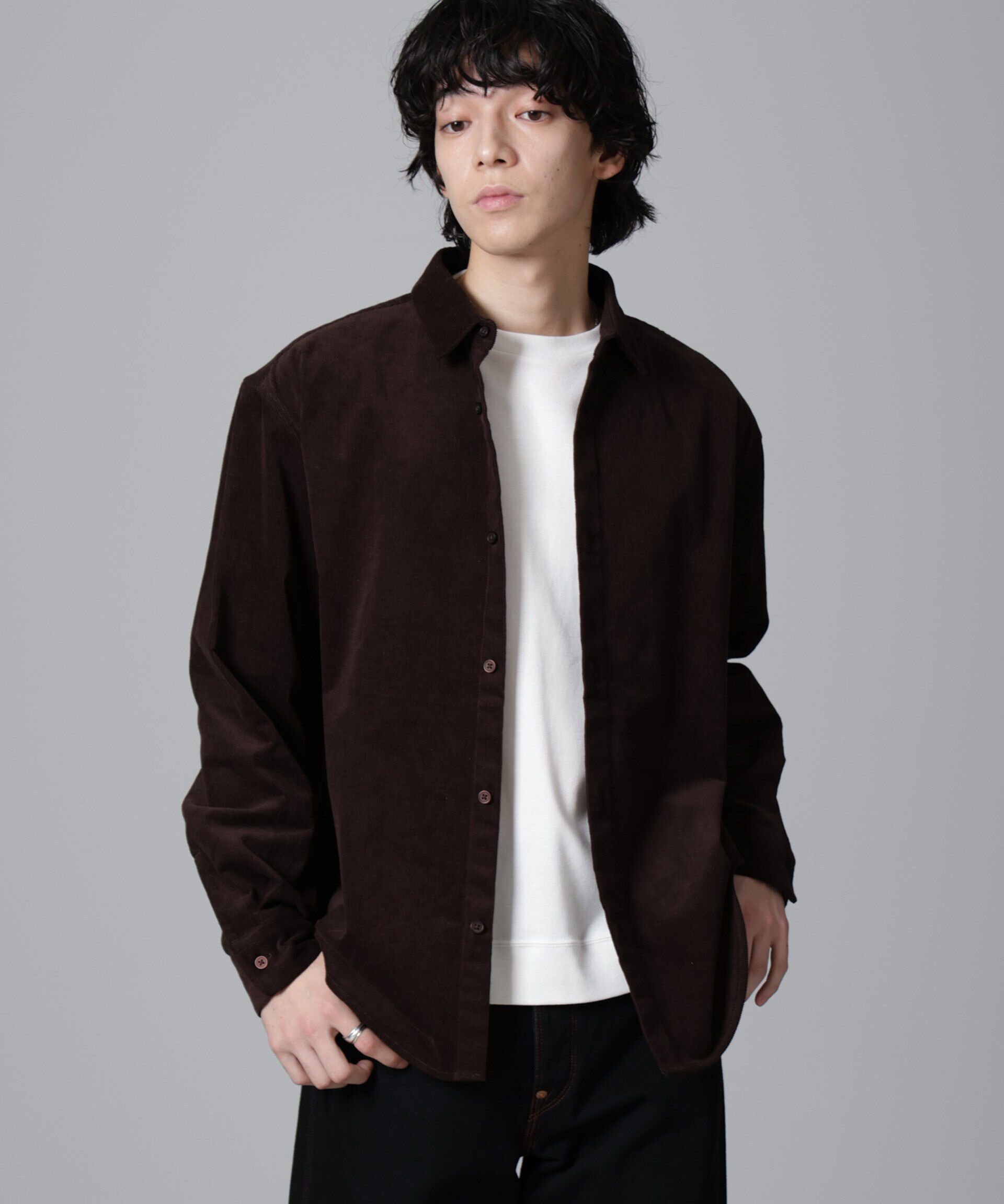 nano･universe「リラックスコーデュロイシャツ」|シャツ・ブラウス|