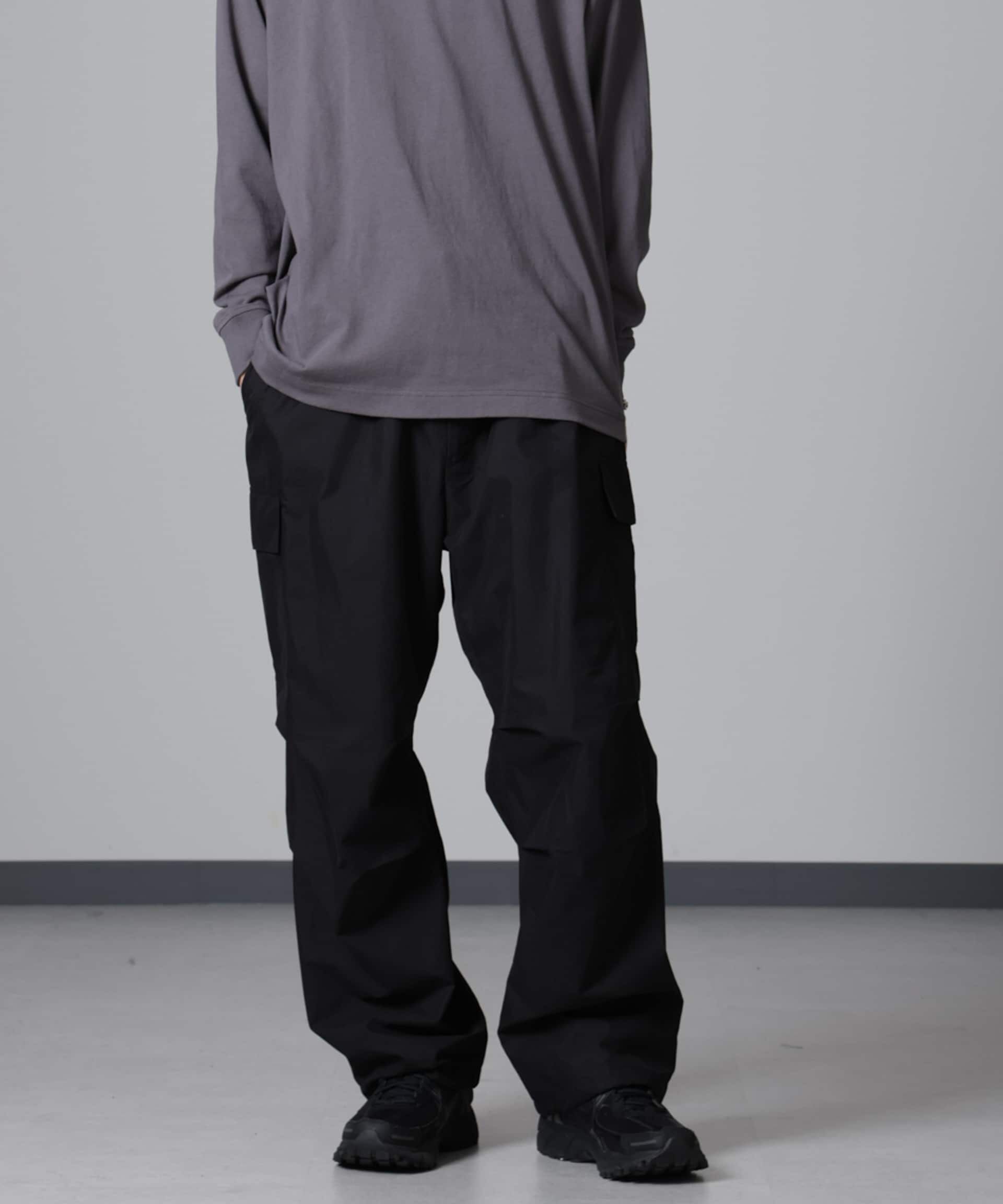 nano･universe「CNリラックスカーゴパンツ」|チノ|ブラック