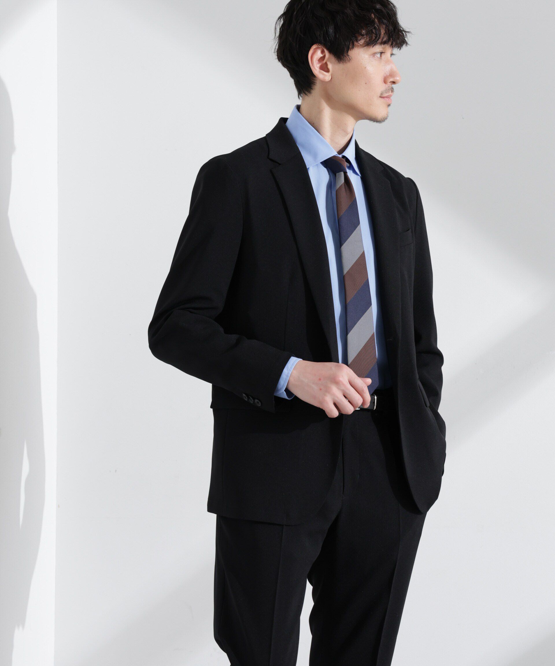 nano･universe「「Damerino」ドビークロスストレッチセットアップ」|スーツ|