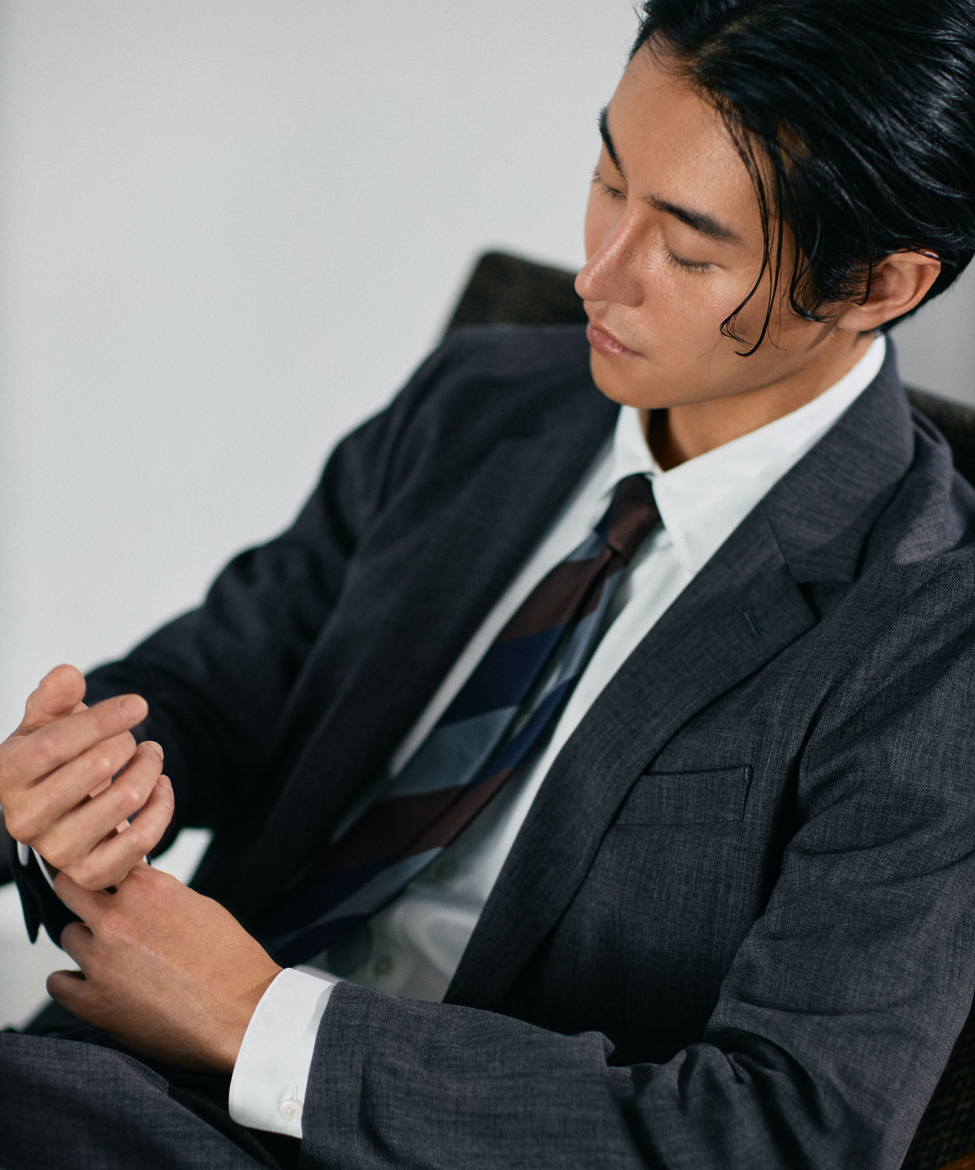 nano･universe「「Damerino」ドビークロスストレッチセットアップ」|スーツ|