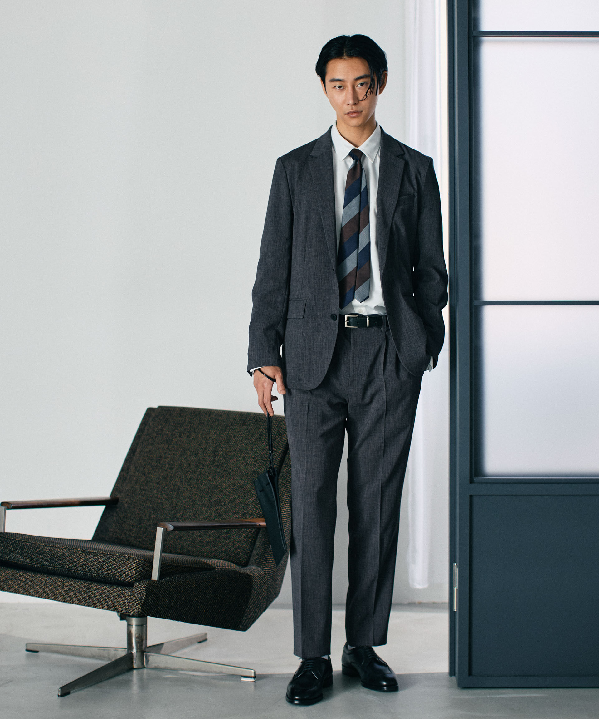 nano･universe「「Damerino」ドビークロスストレッチセットアップ」|スーツ|