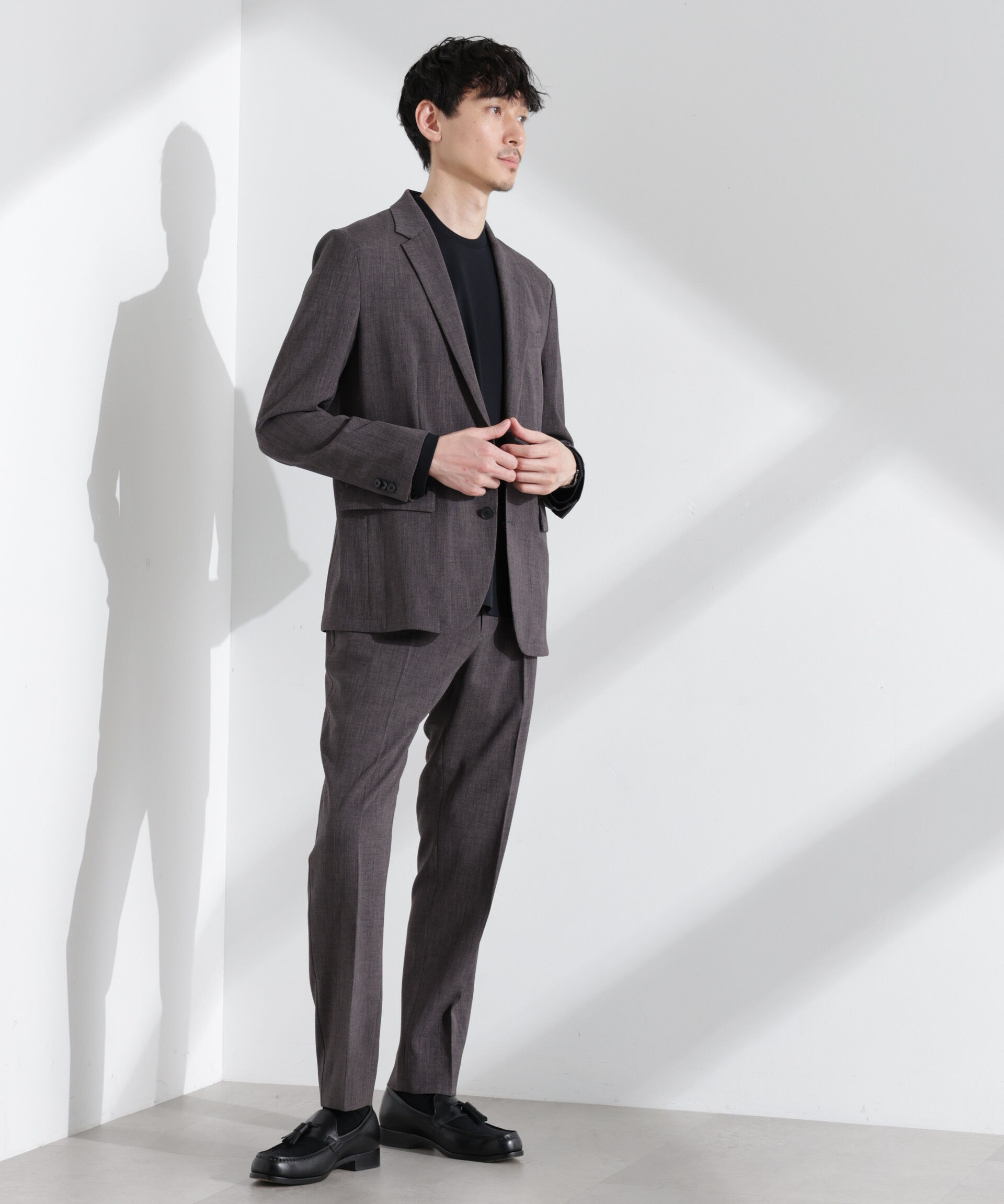 nano･universe「「Damerino」ドビークロスストレッチセットアップ」|スーツ|