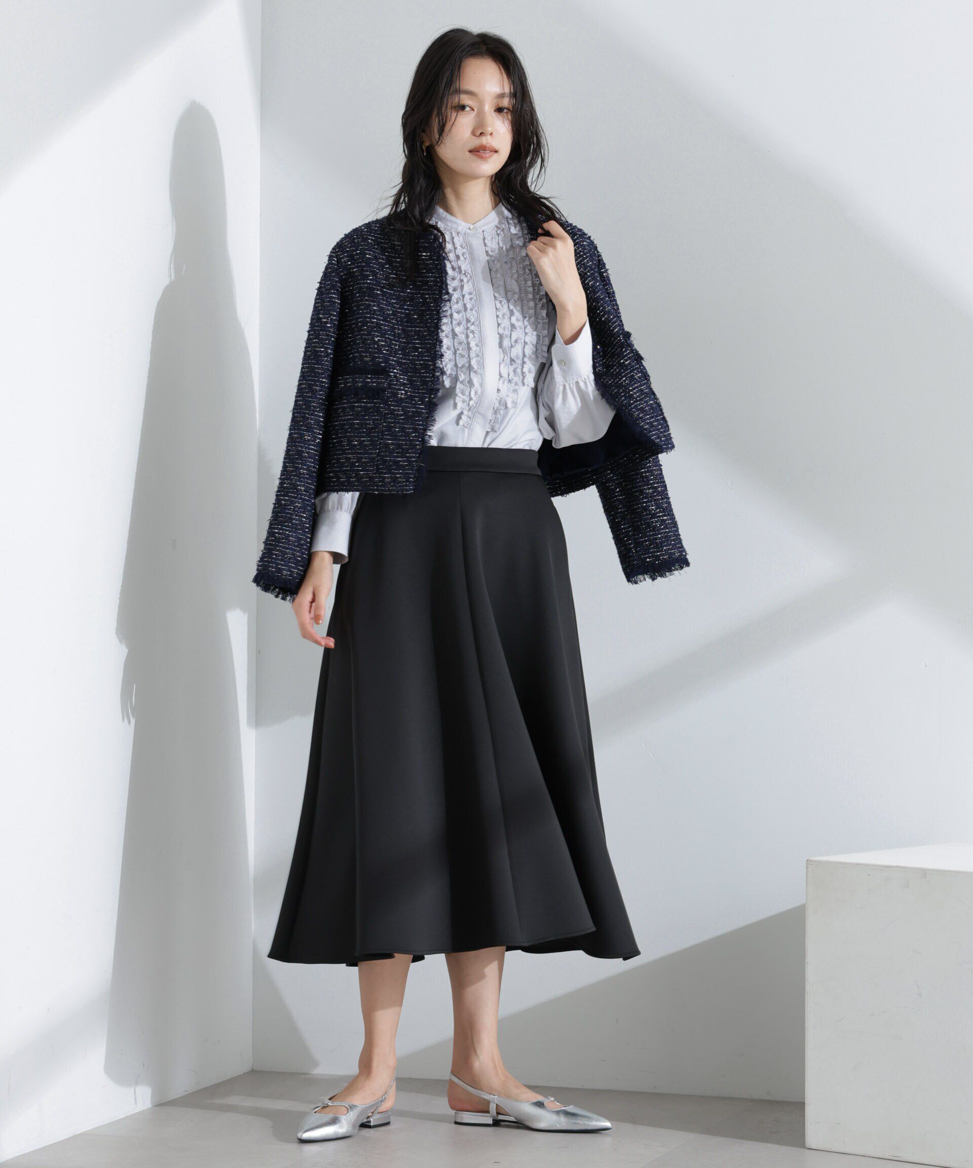 nano･universe「フリルブラウス」|シャツ・ブラウス|