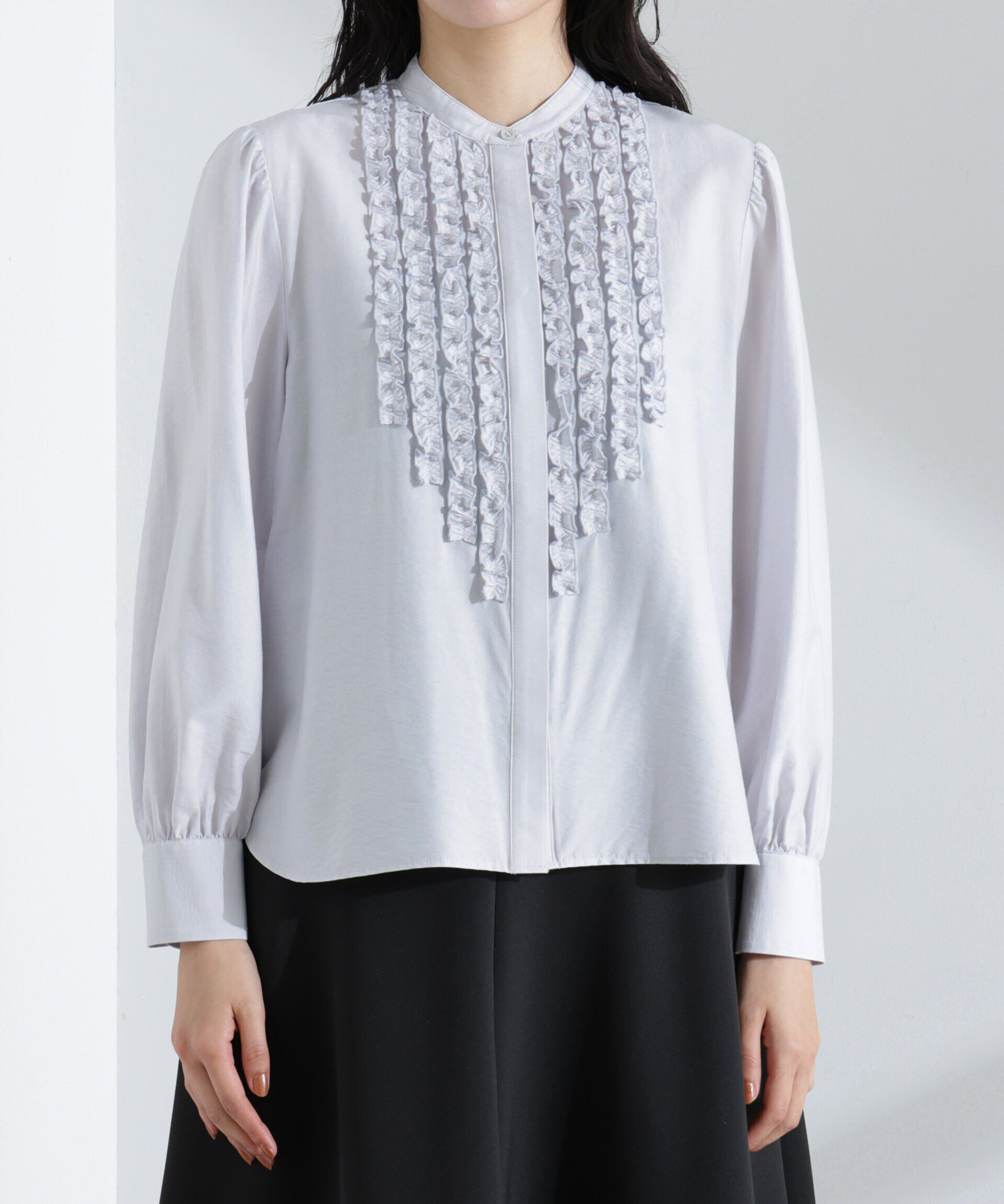 nano･universe「フリルブラウス」|シャツ・ブラウス|