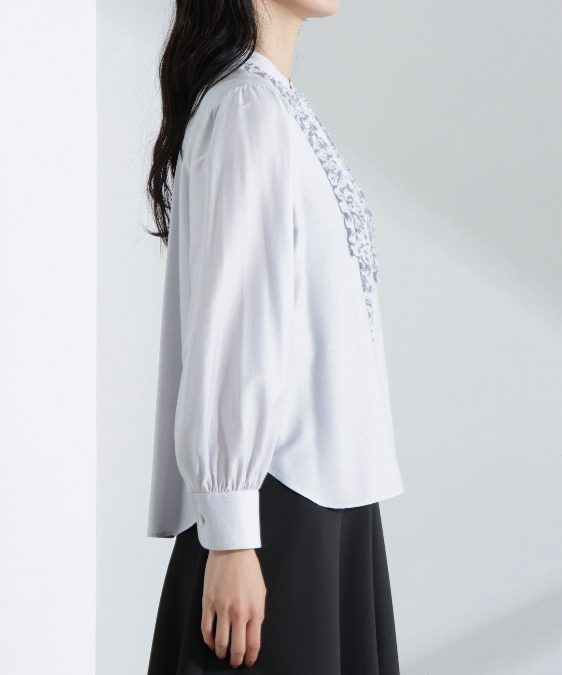 nano･universe「フリルブラウス」|シャツ・ブラウス|