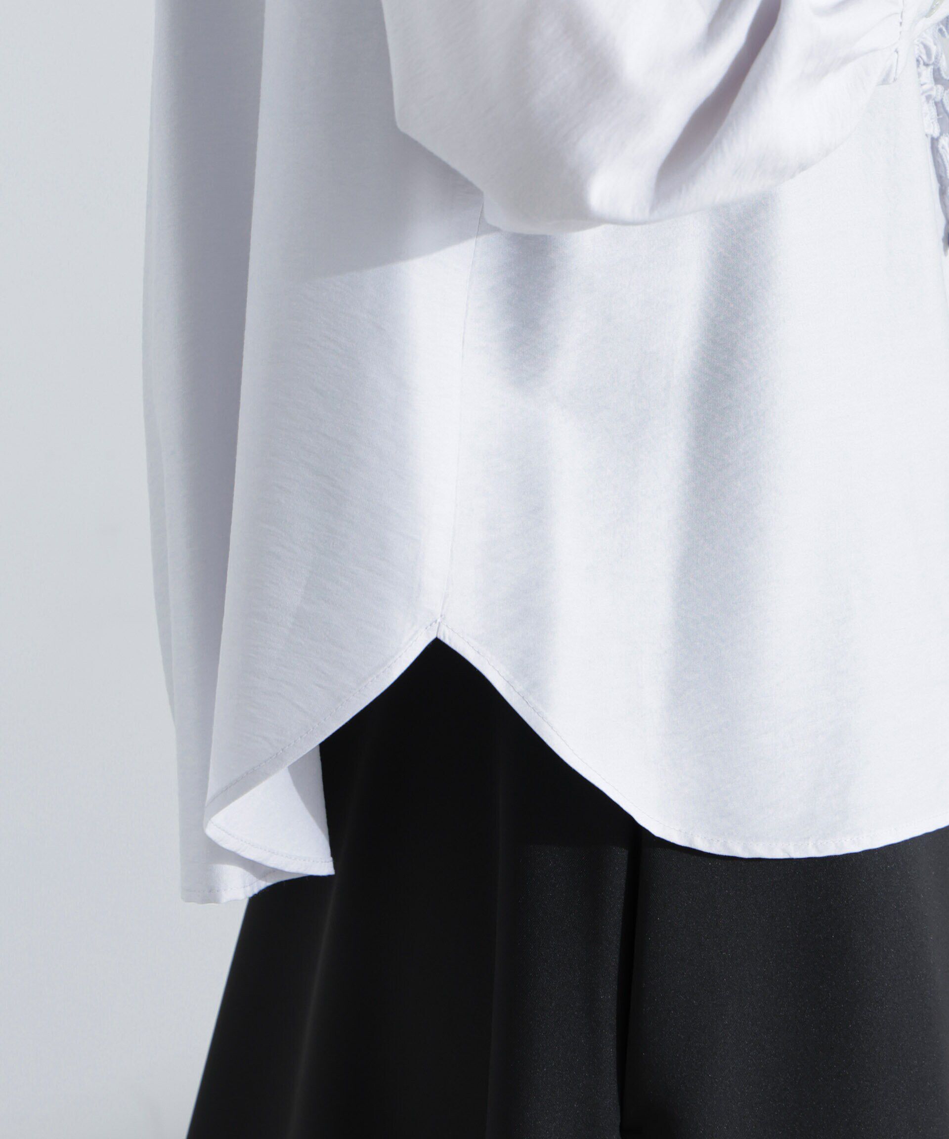 nano･universe「フリルブラウス」|シャツ・ブラウス|