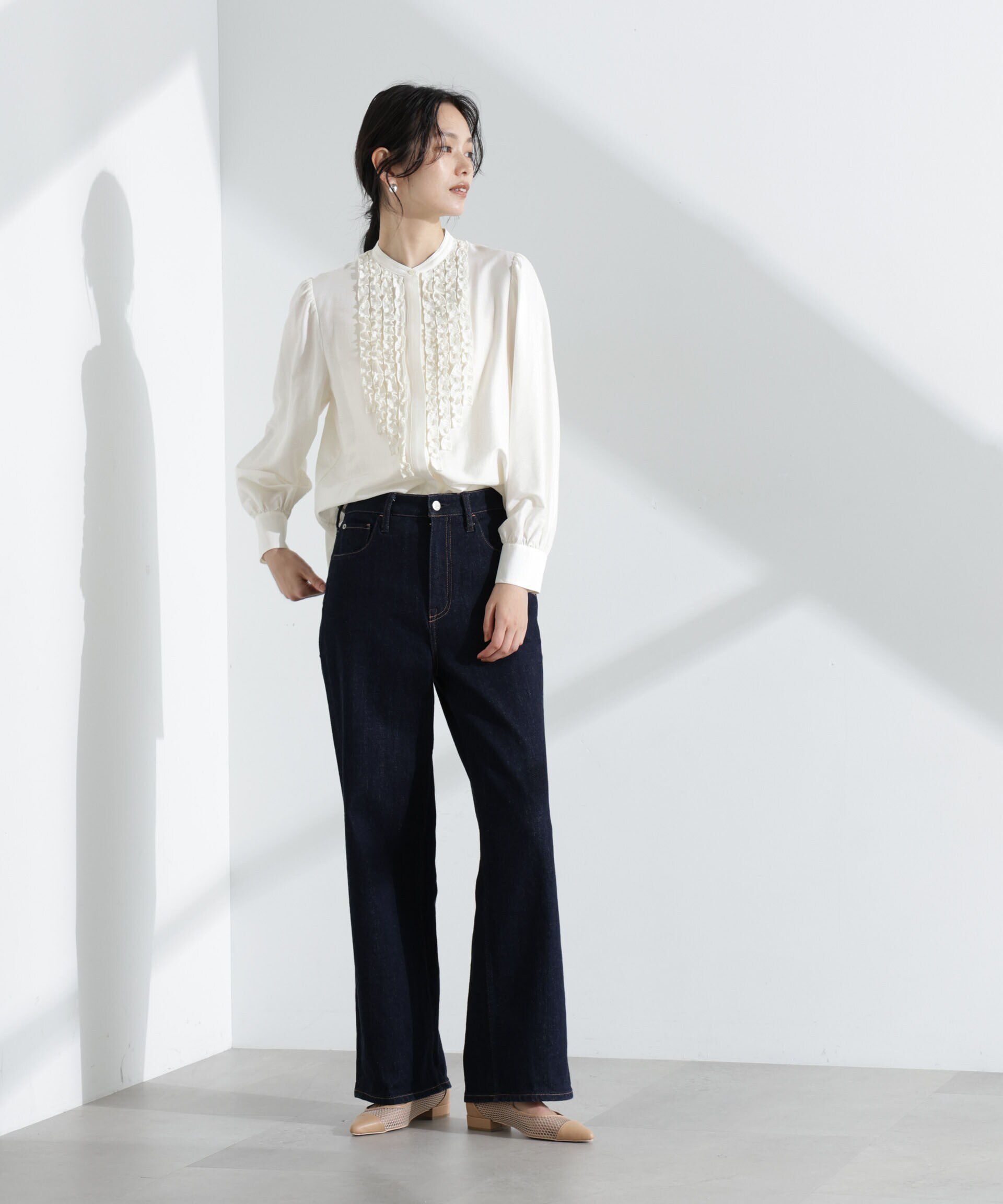 nano･universe「フリルブラウス」|シャツ・ブラウス|