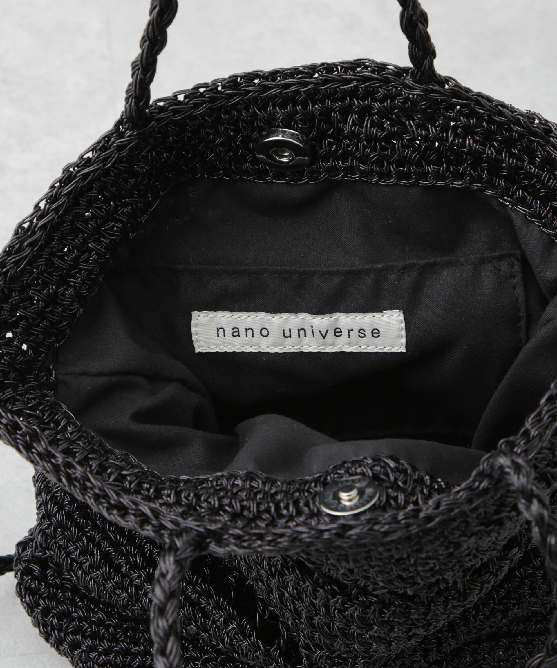 nano･universe「メタリック柄編みショルダーバッグ」|ショルダー・メッセンジャー|