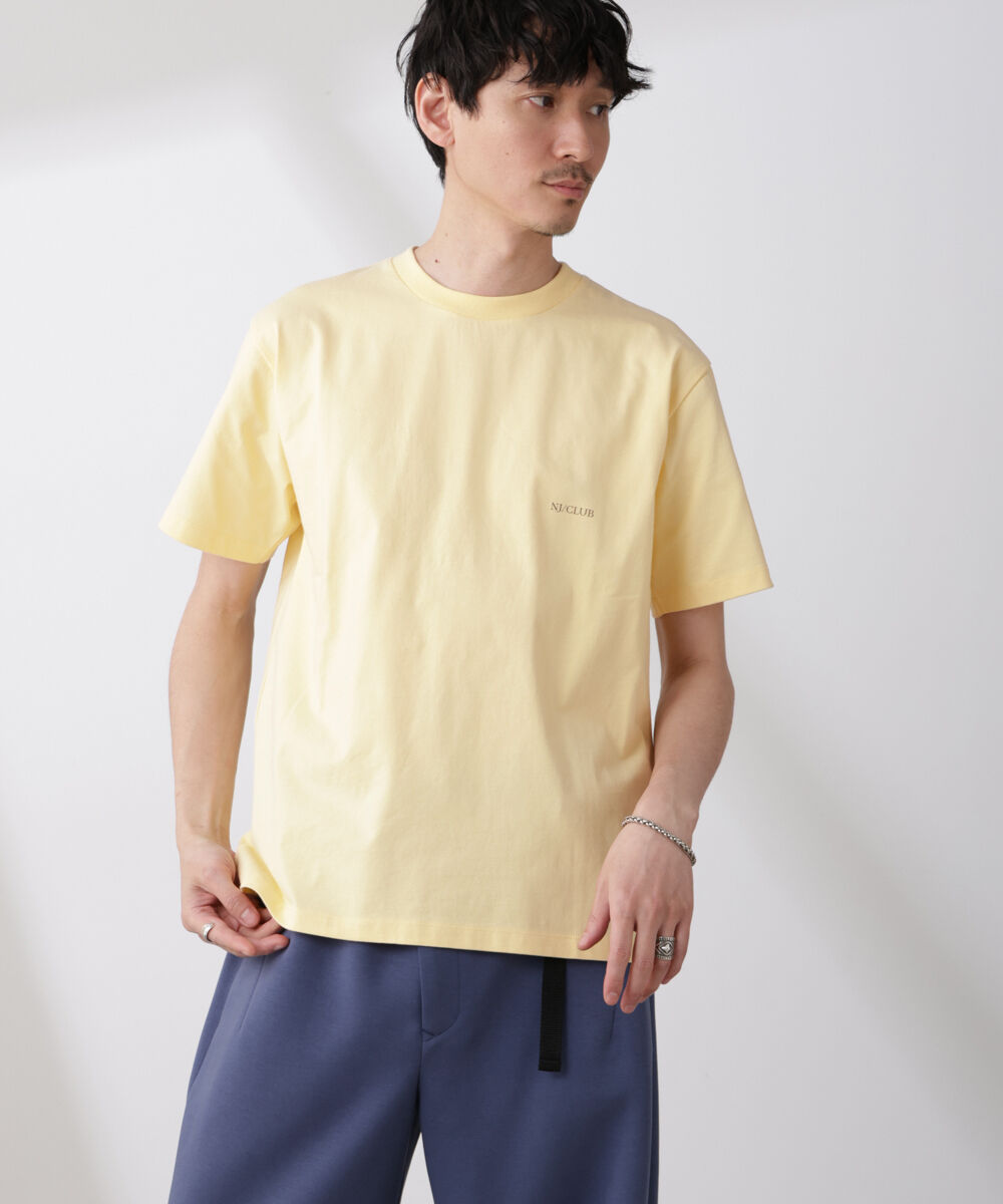 nano･universe「「NJ/CLUB」 ISLANDCLUBプリント Tシャツ」|Tシャツ・カットソー|L.イエロー1