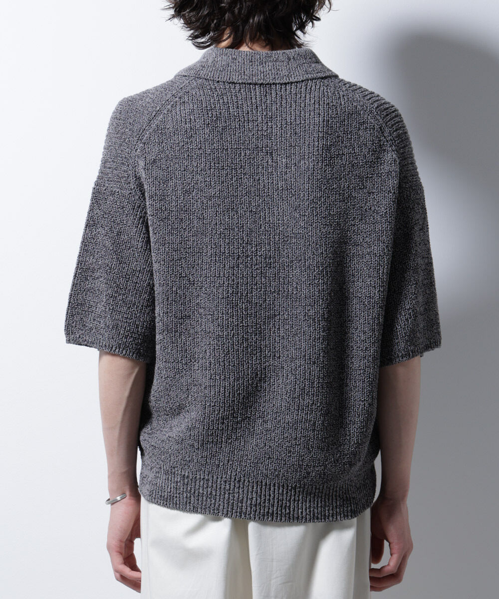 nano･universe「ミックスメランジニットポロ」|ニット・セーター|