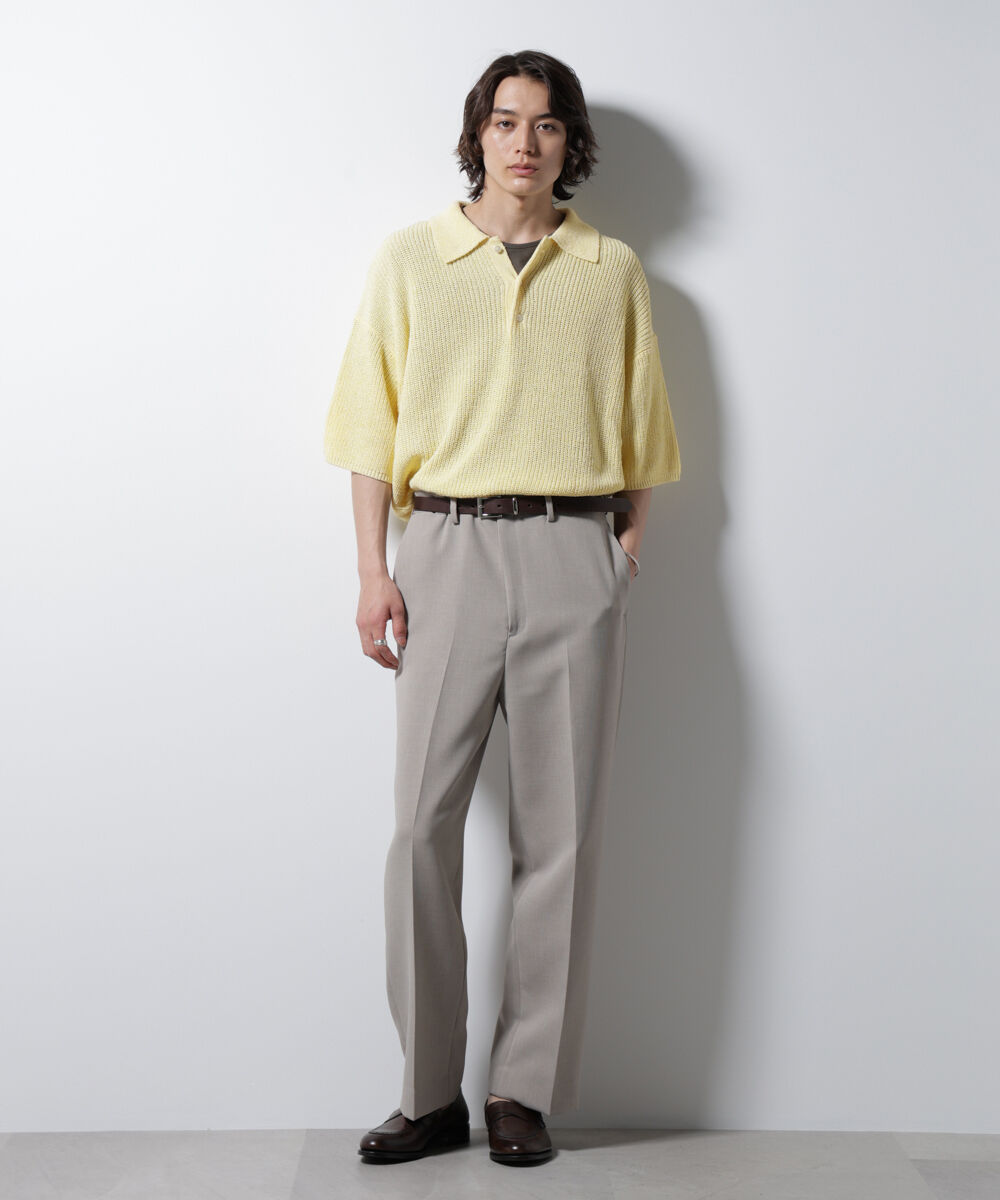 nano･universe「ミックスメランジニットポロ」|ニット・セーター|