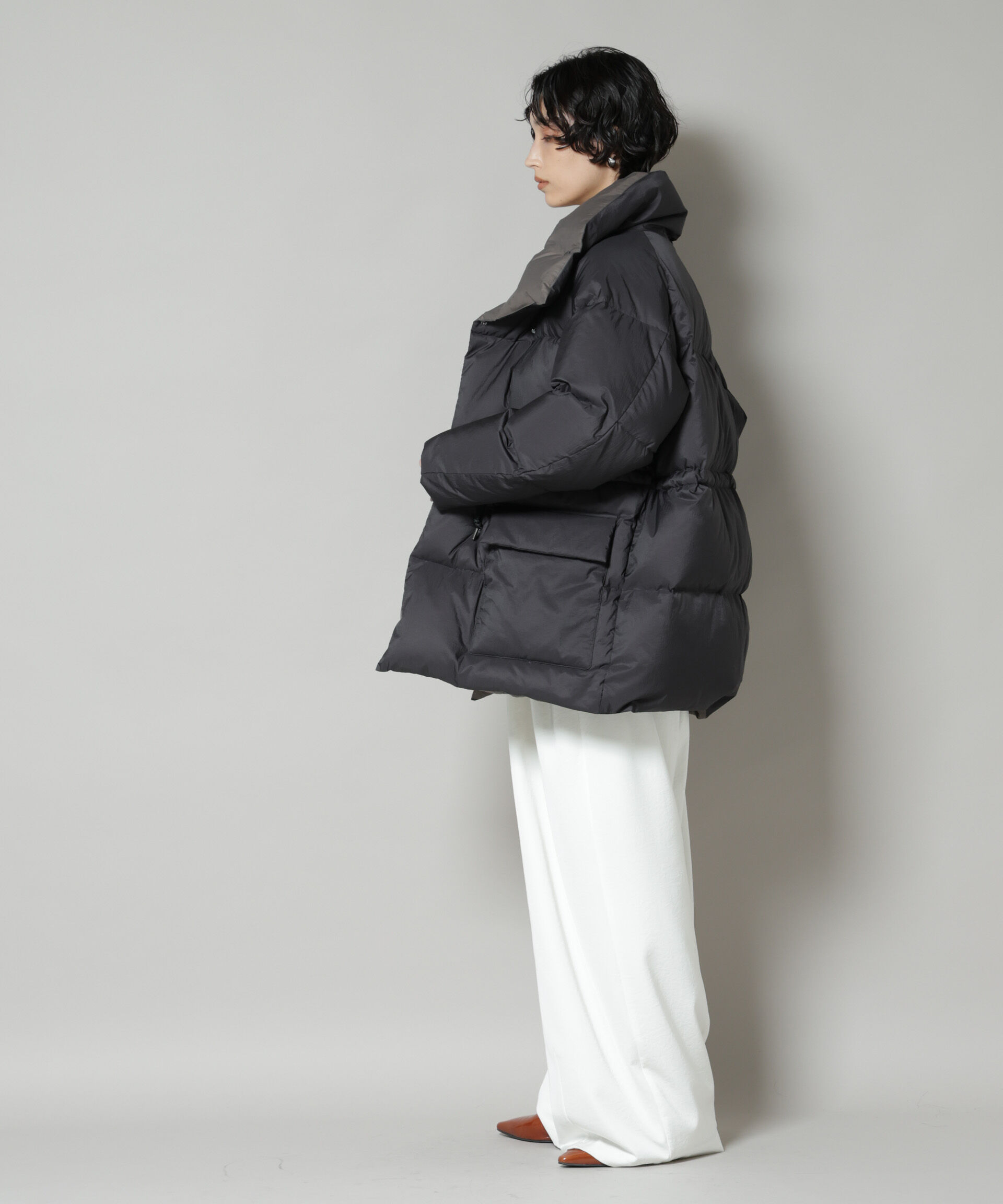 nano･universe「「西川ダウン(R)」バイカラーボリュームダウン」|ダウン|