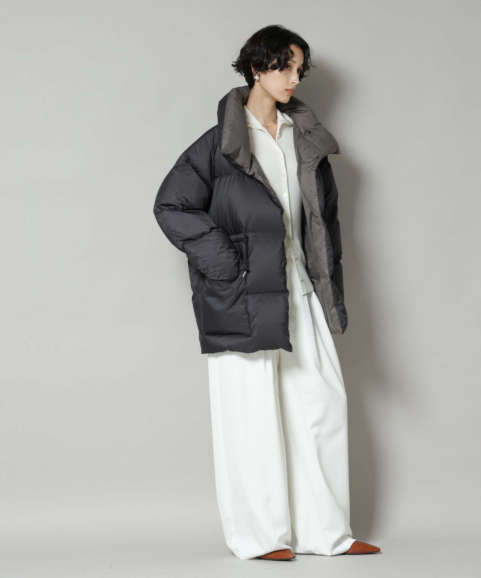 nano･universe「「西川ダウン(R)」バイカラーボリュームダウン」|ダウン|