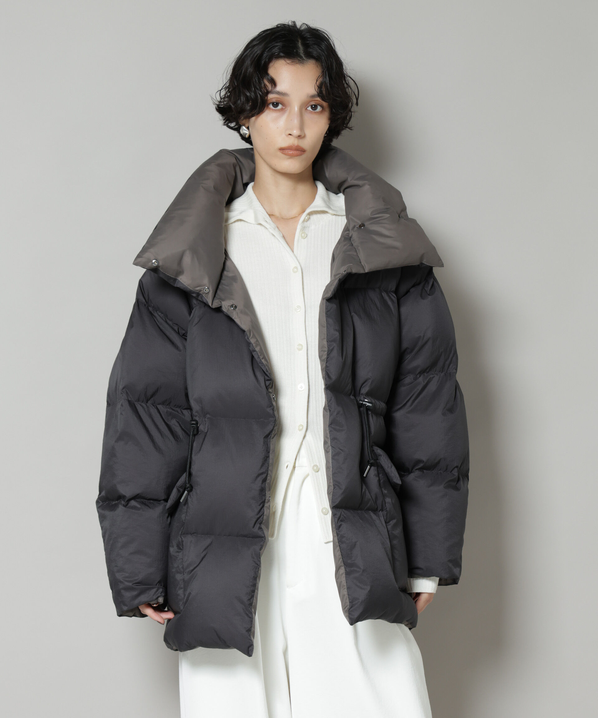 nano･universe「「西川ダウン(R)」バイカラーボリュームダウン」|ダウン|