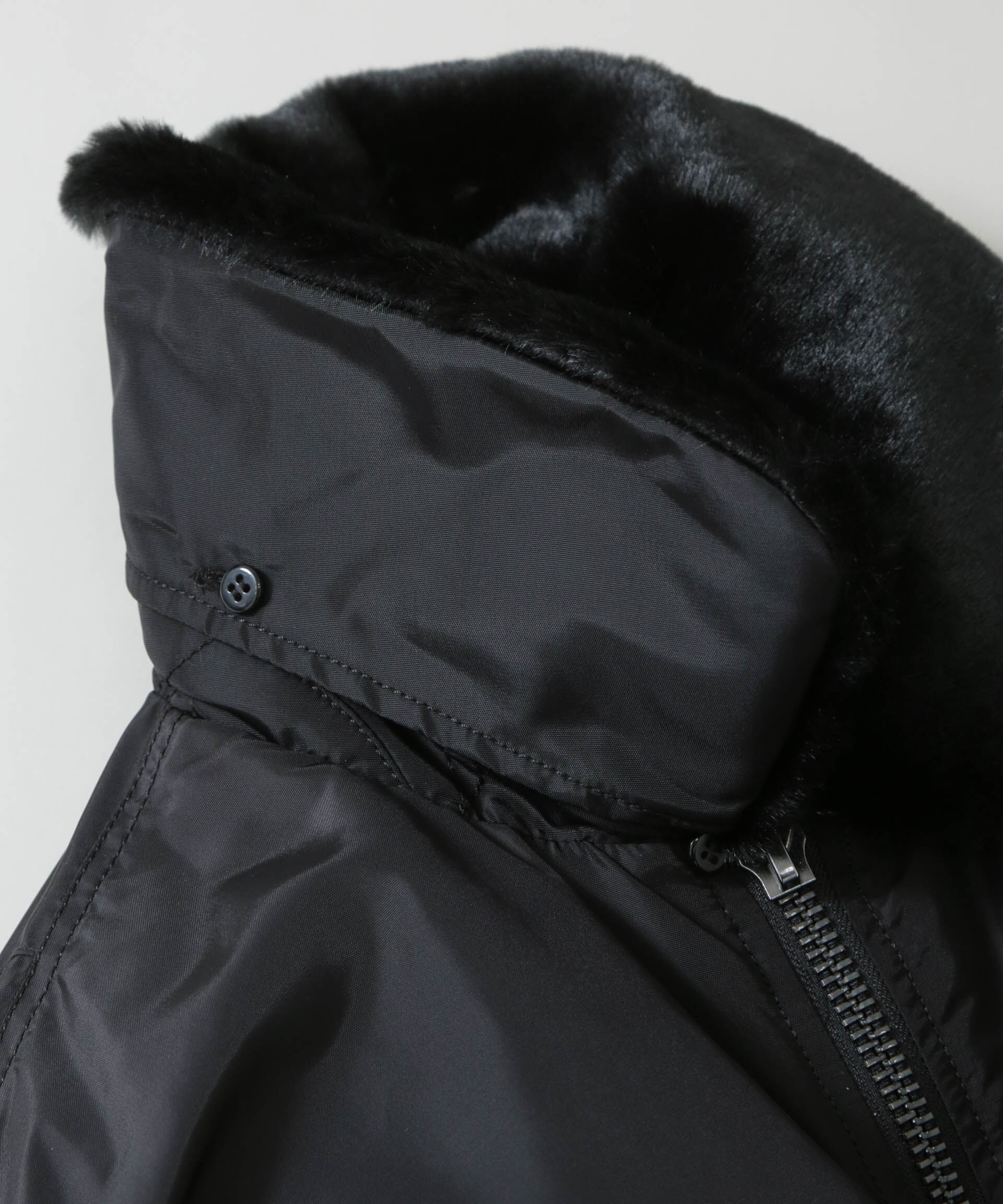 nano･universe「ALPHA INDUSTRIES/別注 ALPHA FLIGHT JACKET」|ブルゾン・スタジャン|