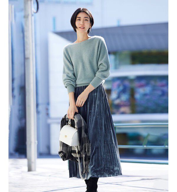 組曲「【マガジン掲載/22.5cm～24.5cm】ストレッチフェイクスウェード ロングブーツ（KJ44）」|ショートブーツ|